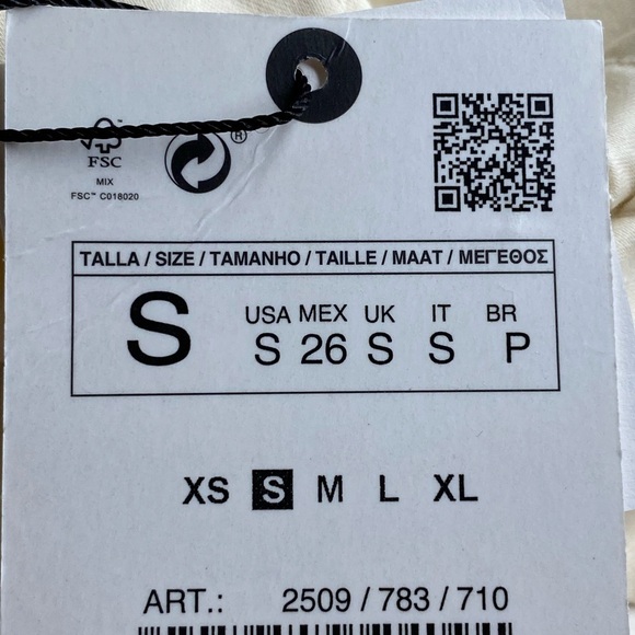 NWT. Zara Cream Limited Edition Parka Midi Dress. Size S. - Picture 9 of 11